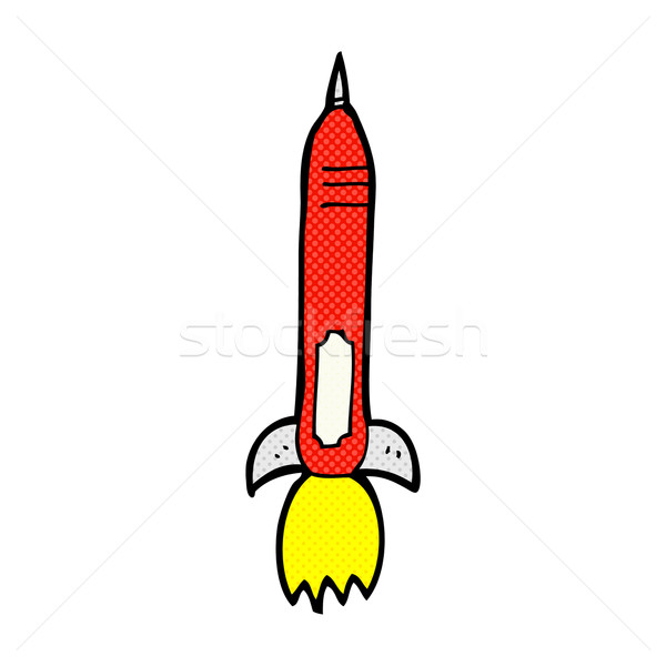 comic cartoon missile Stock photo © lineartestpilot