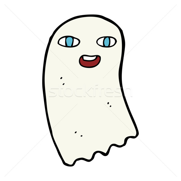 смешные Cartoon Ghost дизайна искусства ретро Сток-фото © lineartestpilot