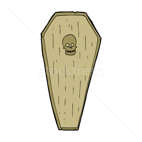 spooky cartoon coffin Stock photo © lineartestpilot