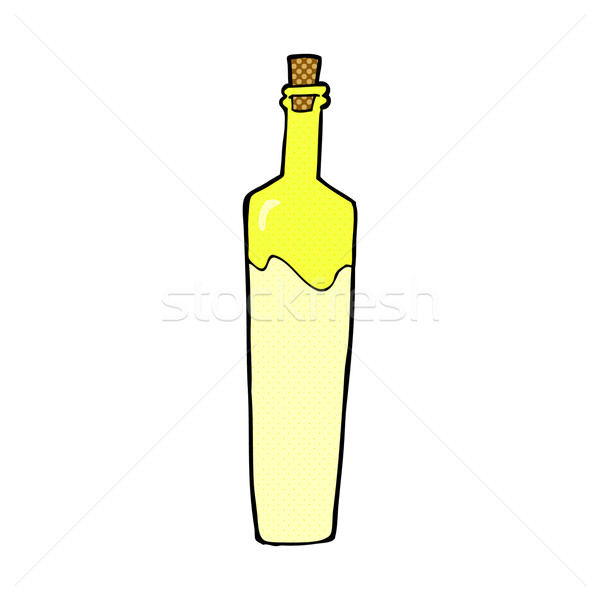 Dessinées cartoon posh bouteille rétro Photo stock © lineartestpilot