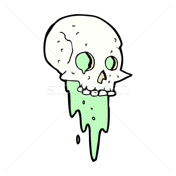 gross halloween skull comic cartoon Stock photo © lineartestpilot