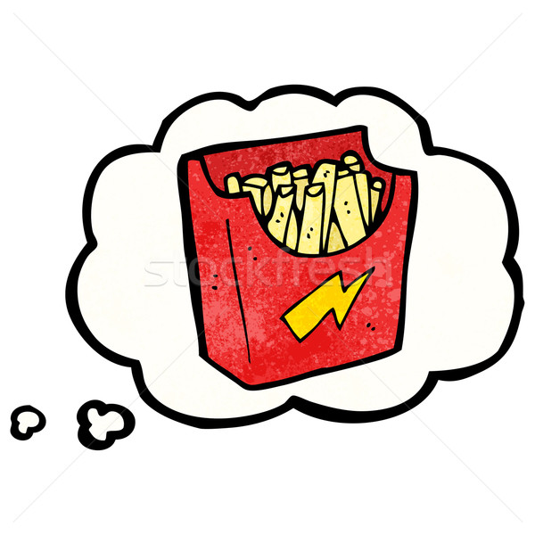 Rajz egészségtelen étel sóvárgás művészet retro rajz Stock fotó © lineartestpilot