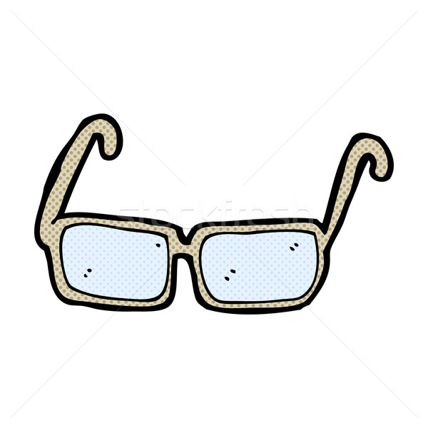 комического Cartoon очки ретро стиль Сток-фото © lineartestpilot