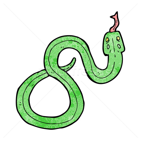 Cartoon змеи стороны дизайна искусства ретро Сток-фото © lineartestpilot