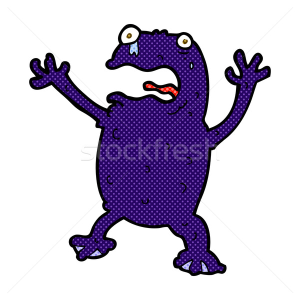 comic cartoon poisonous frog Stock photo © lineartestpilot