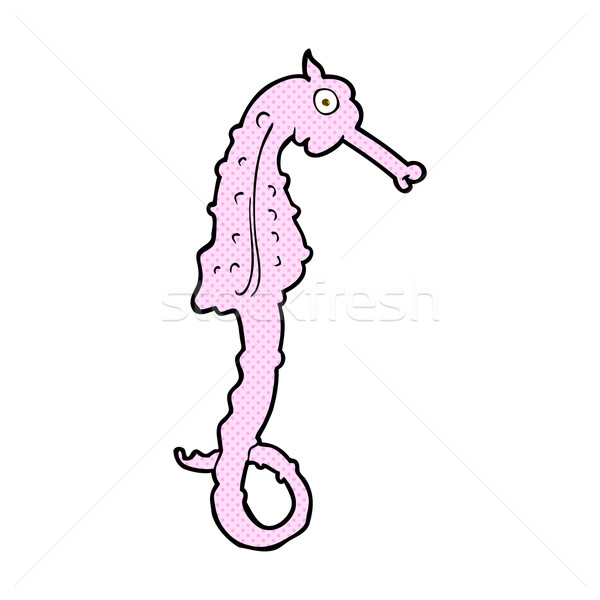 comic cartoon sea horse Stock photo © lineartestpilot