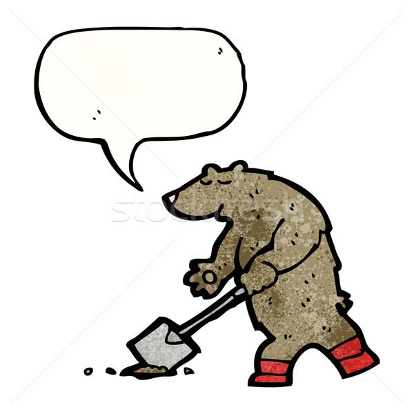 cartoon bear digging Stock photo © lineartestpilot