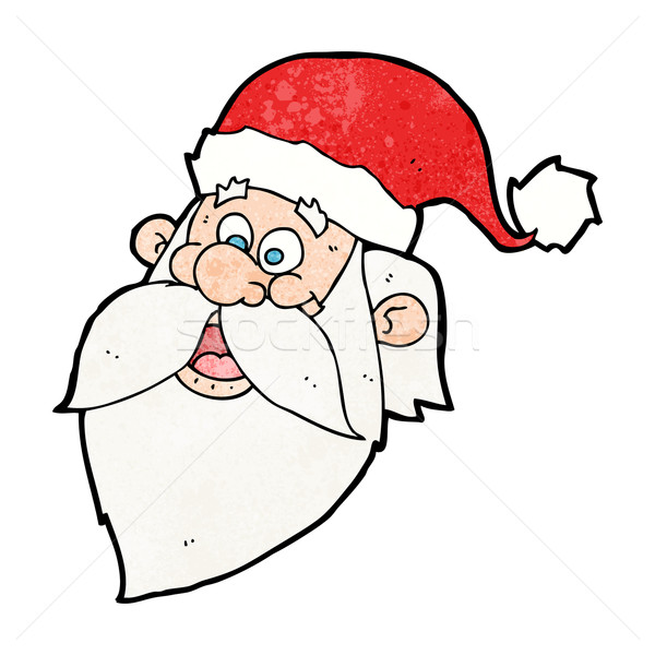 cartoon jolly santa claus face Stock photo © lineartestpilot