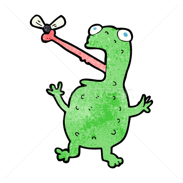 漫画    青蛙    飞    手    设计    疯狂的 / cartoon frog