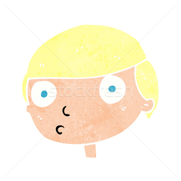 Cartoon jongen staren man ontwerp kunst Stockfoto © lineartestpilot