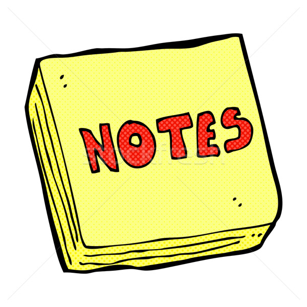 comic cartoon notes pad Stock photo © lineartestpilot