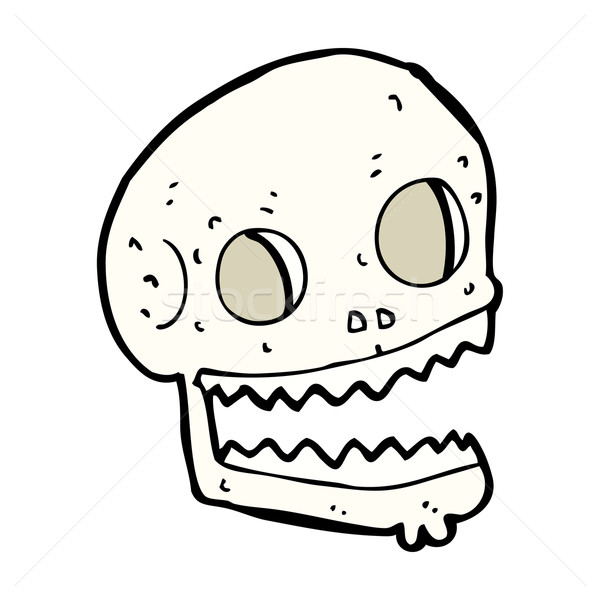 Stock photo: cartoon spooky skull