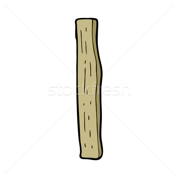 Cartoon древесины пост стороны дизайна знак Сток-фото © lineartestpilot
