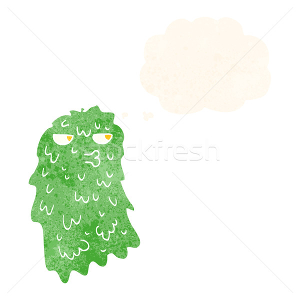 cartoon gross ghost with thought bubble Stock photo © lineartestpilot