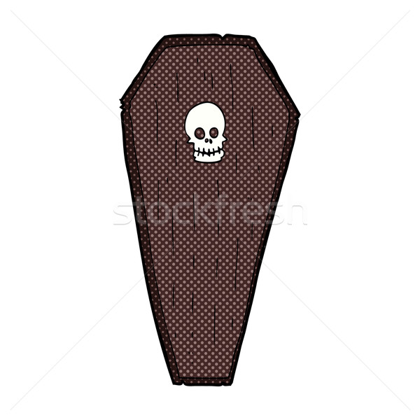 spooky comic cartoon coffin Stock photo © lineartestpilot