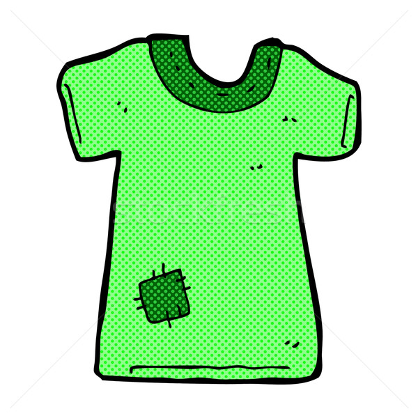 comic cartoon patched old tee shirt Stock photo © lineartestpilot