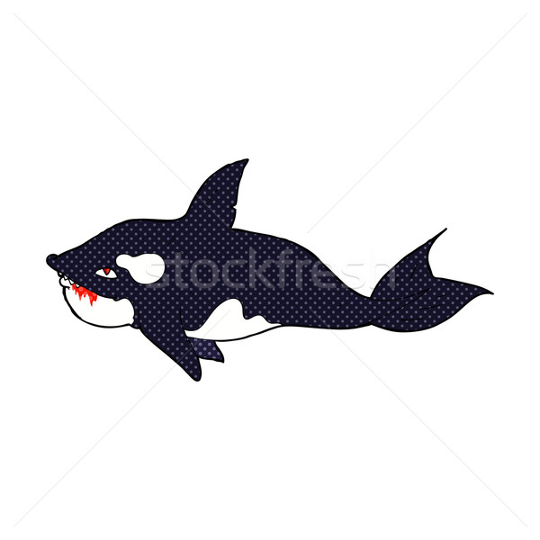 comic cartoon killer whale Stock photo © lineartestpilot