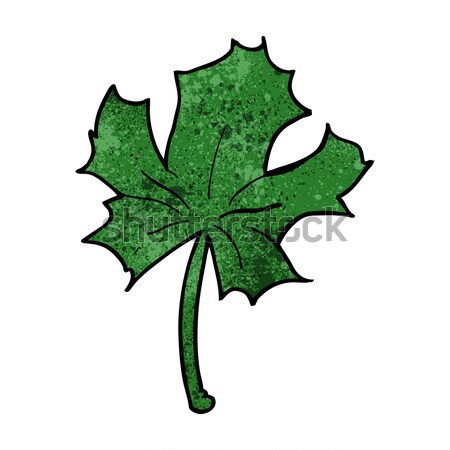 Cômico desenho animado vermelho maple leaf retro Foto stock © lineartestpilot