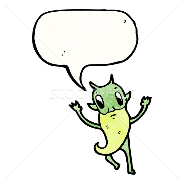 imp with speech bubble Stock photo © lineartestpilot