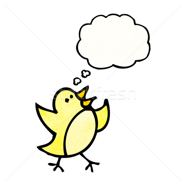 cartoon bird with thought bubble Stock photo © lineartestpilot