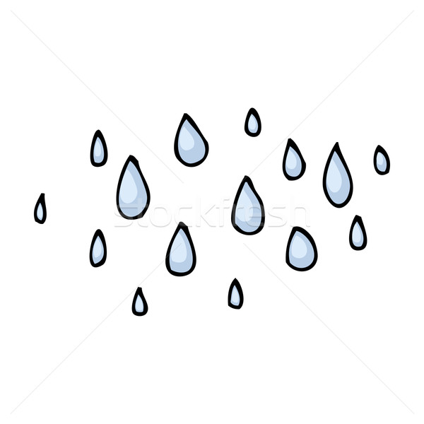 cartoon raindrops Stock photo © lineartestpilot