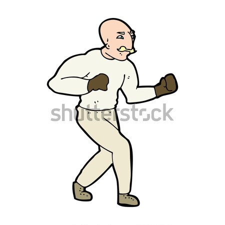 cartoon victorian boxer Stock photo © lineartestpilot