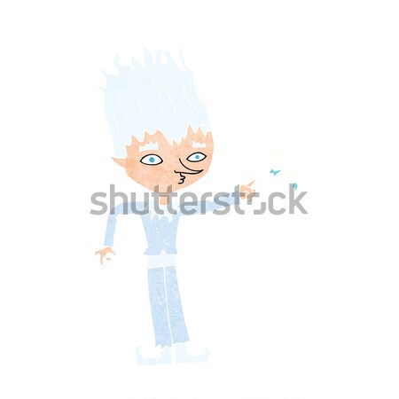 Desenho animado homem bigode projeto arte retro Foto stock © lineartestpilot