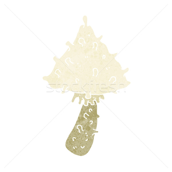 Cartoon bizarre champignons design art rétro Photo stock © lineartestpilot