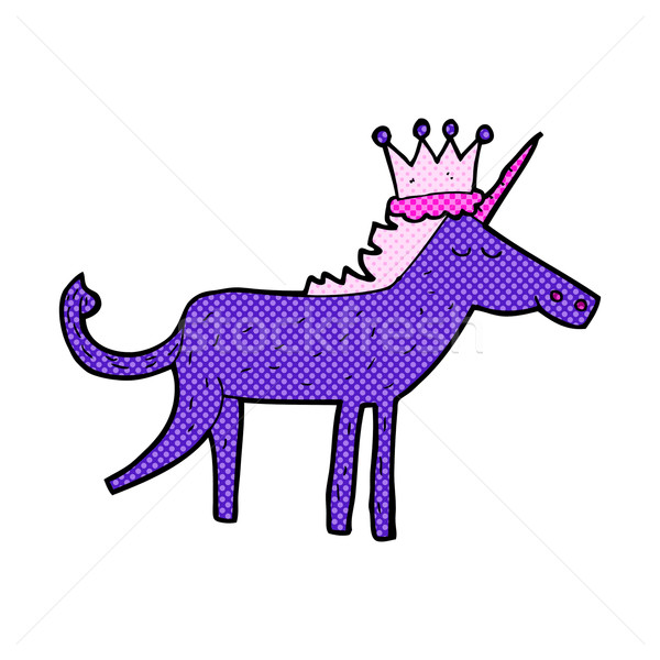 comic cartoon unicorn Stock photo © lineartestpilot