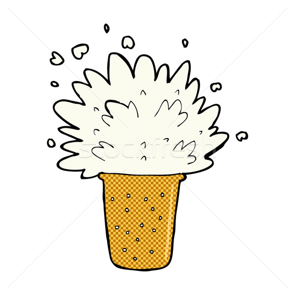 comic cartoon frothy beer Stock photo © lineartestpilot