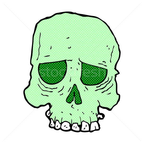 Stock photo: comic cartoon spooky skull