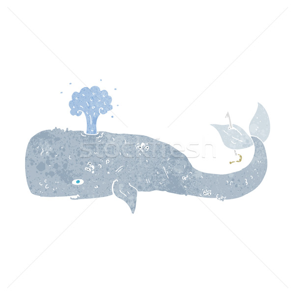 Cartoon кит морем дизайна искусства животные Сток-фото © lineartestpilot