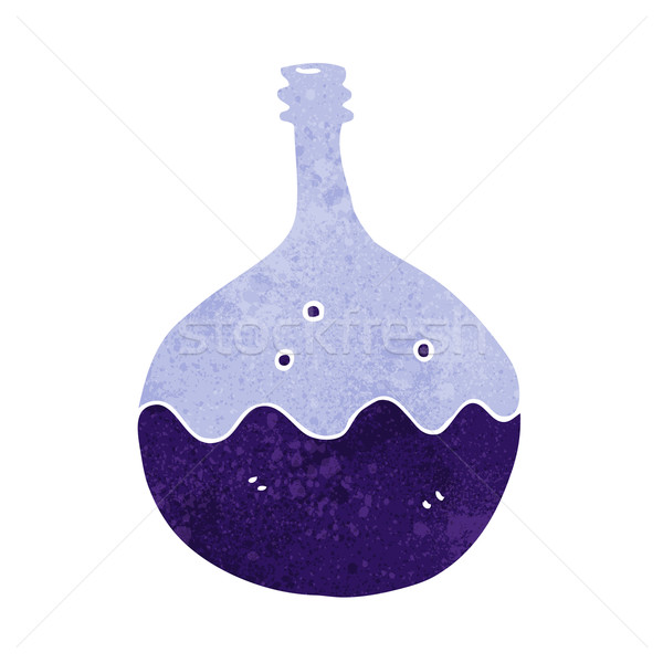 Cartoon chemicaliën ontwerp kunst wetenschap retro Stockfoto © lineartestpilot