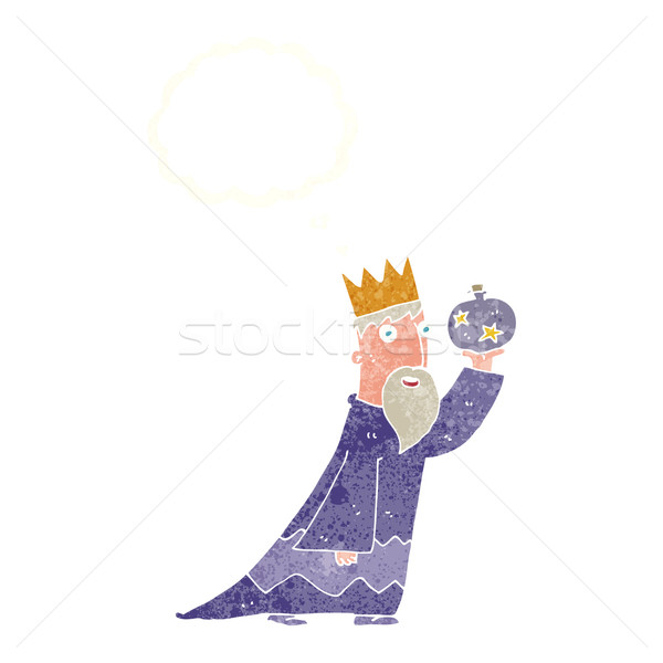 one of the three wise men with thought bubble Stock photo © lineartestpilot