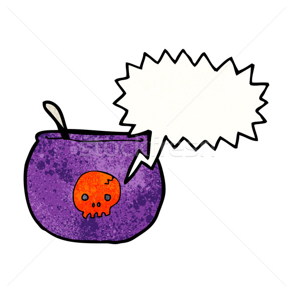 cartoon spooky cauldron Stock photo © lineartestpilot