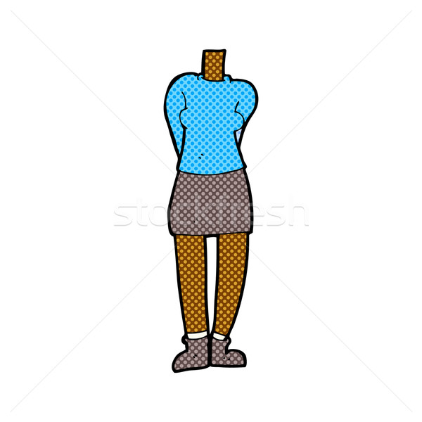 comic cartoon female body (mix and match comic cartoons or add o Stock photo © lineartestpilot