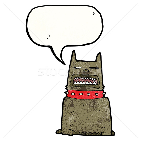 growling dog cartoon Stock photo © lineartestpilot