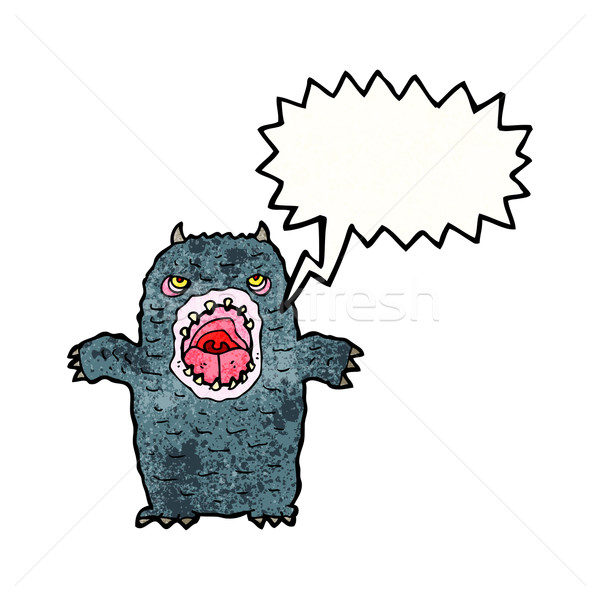 cartoon roaring monster Stock photo © lineartestpilot