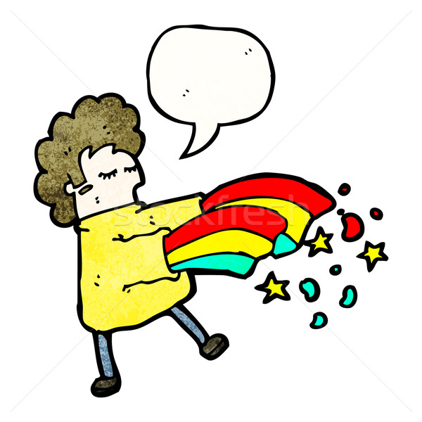 cartoon magic man Stock photo © lineartestpilot