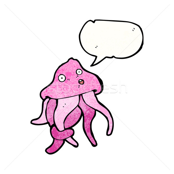 Cartoon calamar retro dibujo cute ilustración Foto stock © lineartestpilot