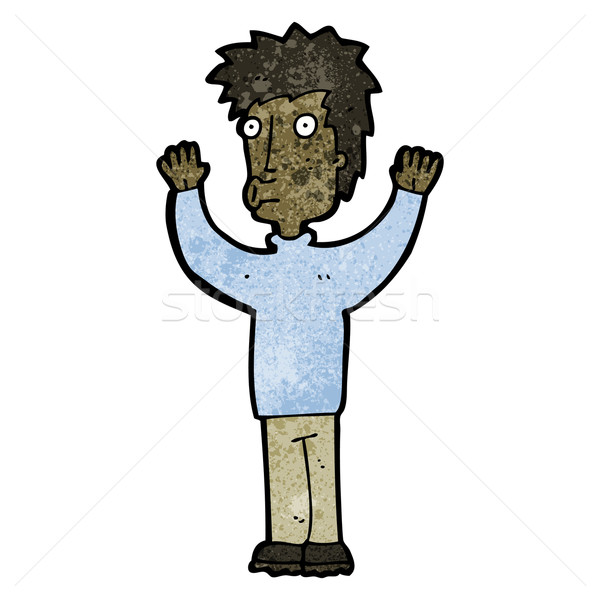 cartoon man surrendering Stock photo © lineartestpilot