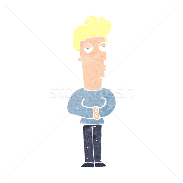 cartoon arrogant man Stock photo © lineartestpilot