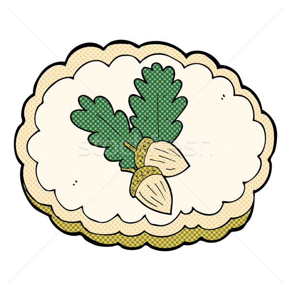 comic cartoon acorn symbol Stock photo © lineartestpilot