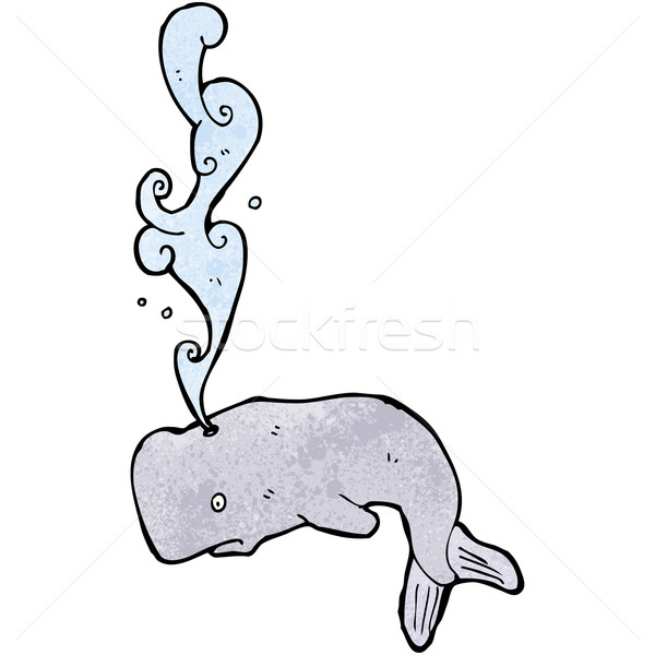 Cartoon кит текстуры стороны счастливым рисунок Сток-фото © lineartestpilot