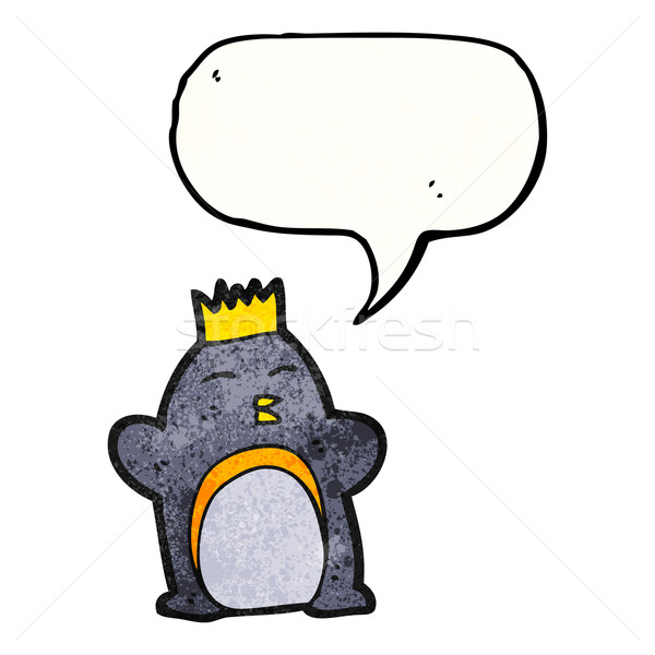 cartoon emperor penguin Stock photo © lineartestpilot