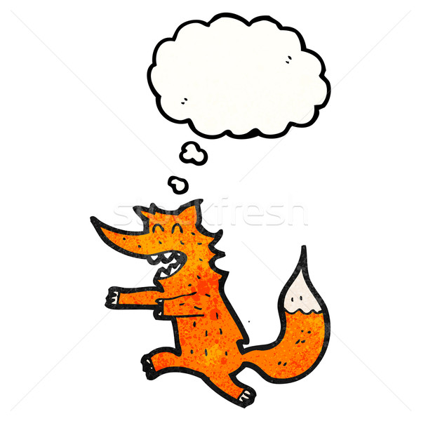 cartoon fox chasing Stock photo © lineartestpilot