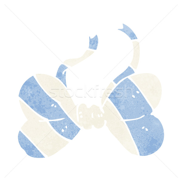 Cartoon pasiasty muszka projektu sztuki retro Zdjęcia stock © lineartestpilot