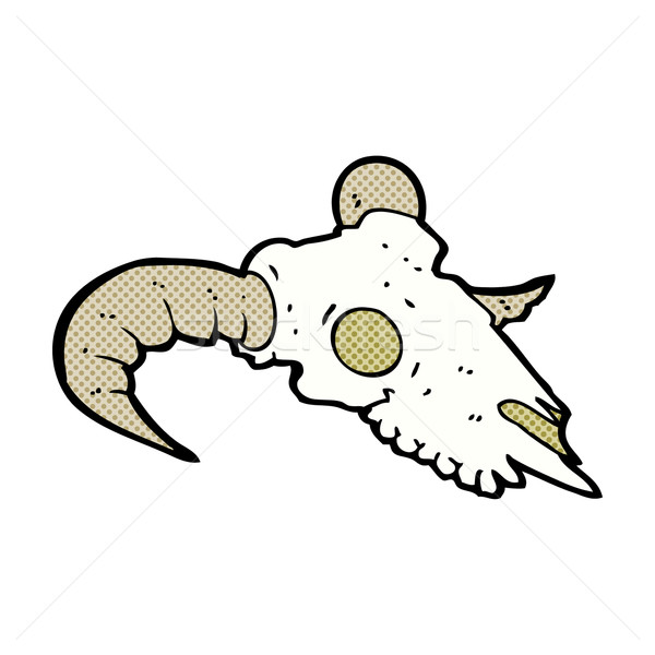 comic cartoon ram skull Stock photo © lineartestpilot