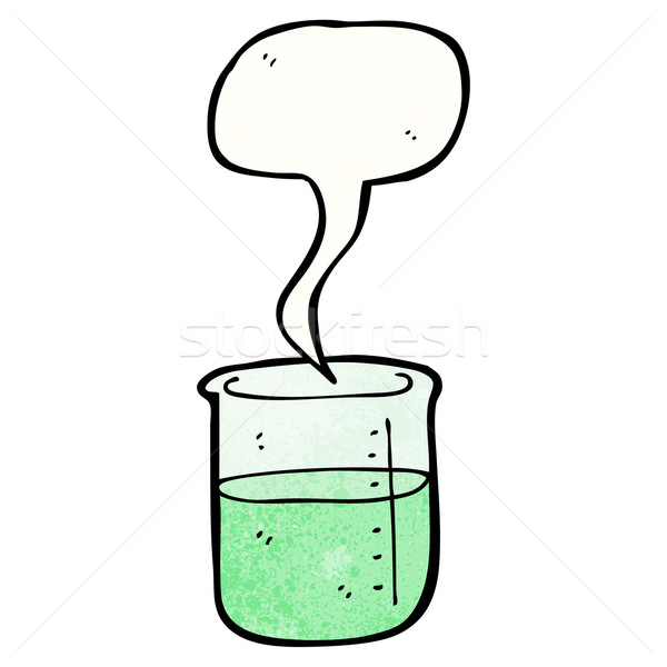 Cartoon químicos vaso arte retro dibujo Foto stock © lineartestpilot