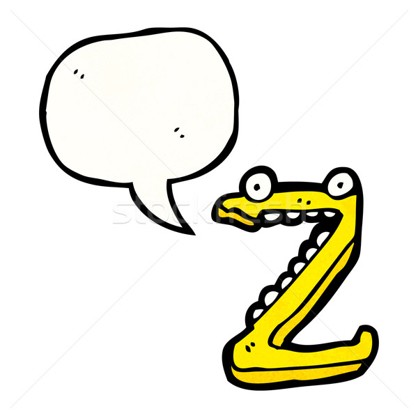 Cartoon pismo z sztuki list retro rysunek Zdjęcia stock © lineartestpilot